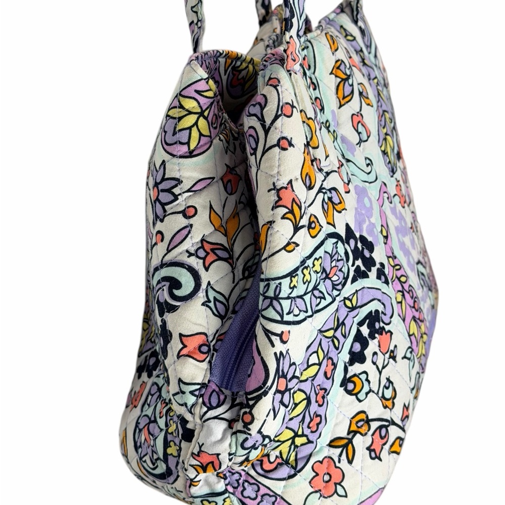 Vera Bradley Glenna Satchel Purse in Maddalena Paisley Soft Quilted Cotton - Picture 5 of 9